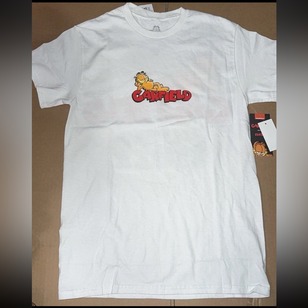 Neff White Garfield Graphic T-Shirt